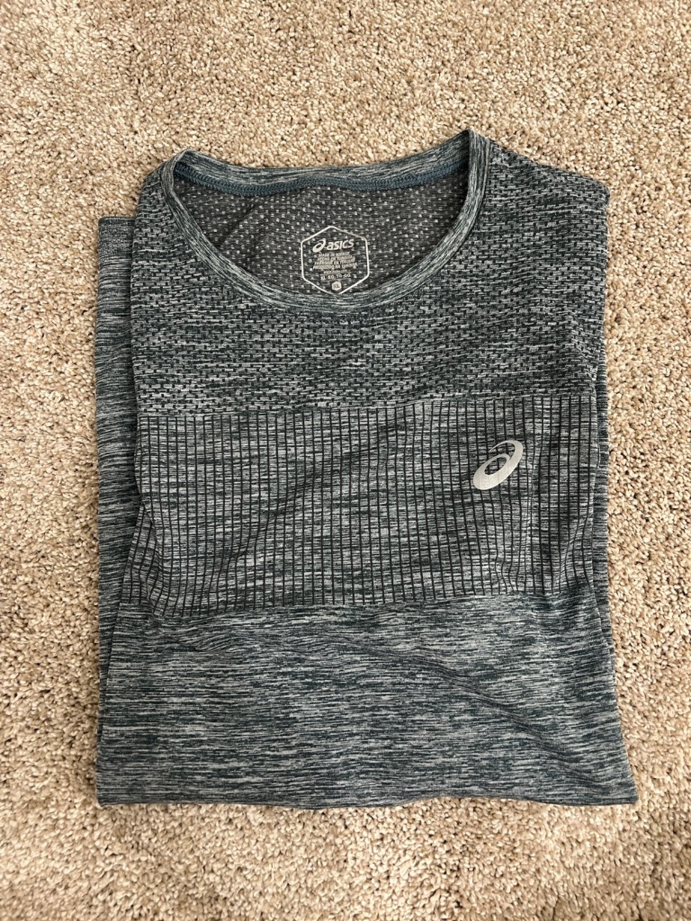 Asics Men's Heather Charcoal Short-Sleeve Performance Tee